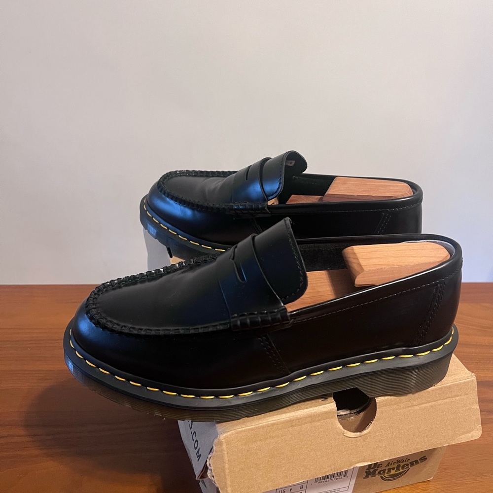Dr. Martens Black Leather Loafers for Men